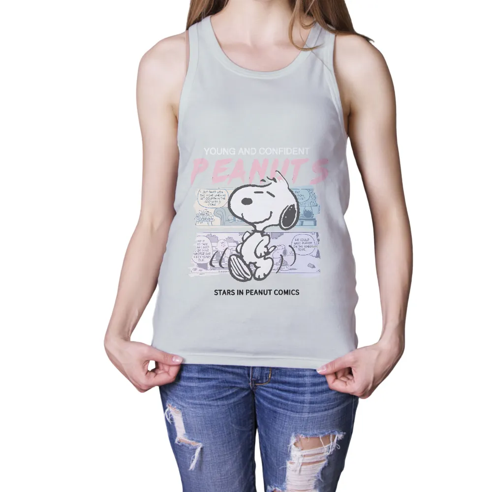 Tee Shirt Printing: Young and Confident Snoopy - Vintage & Retro Design|retro fourth of july shirts