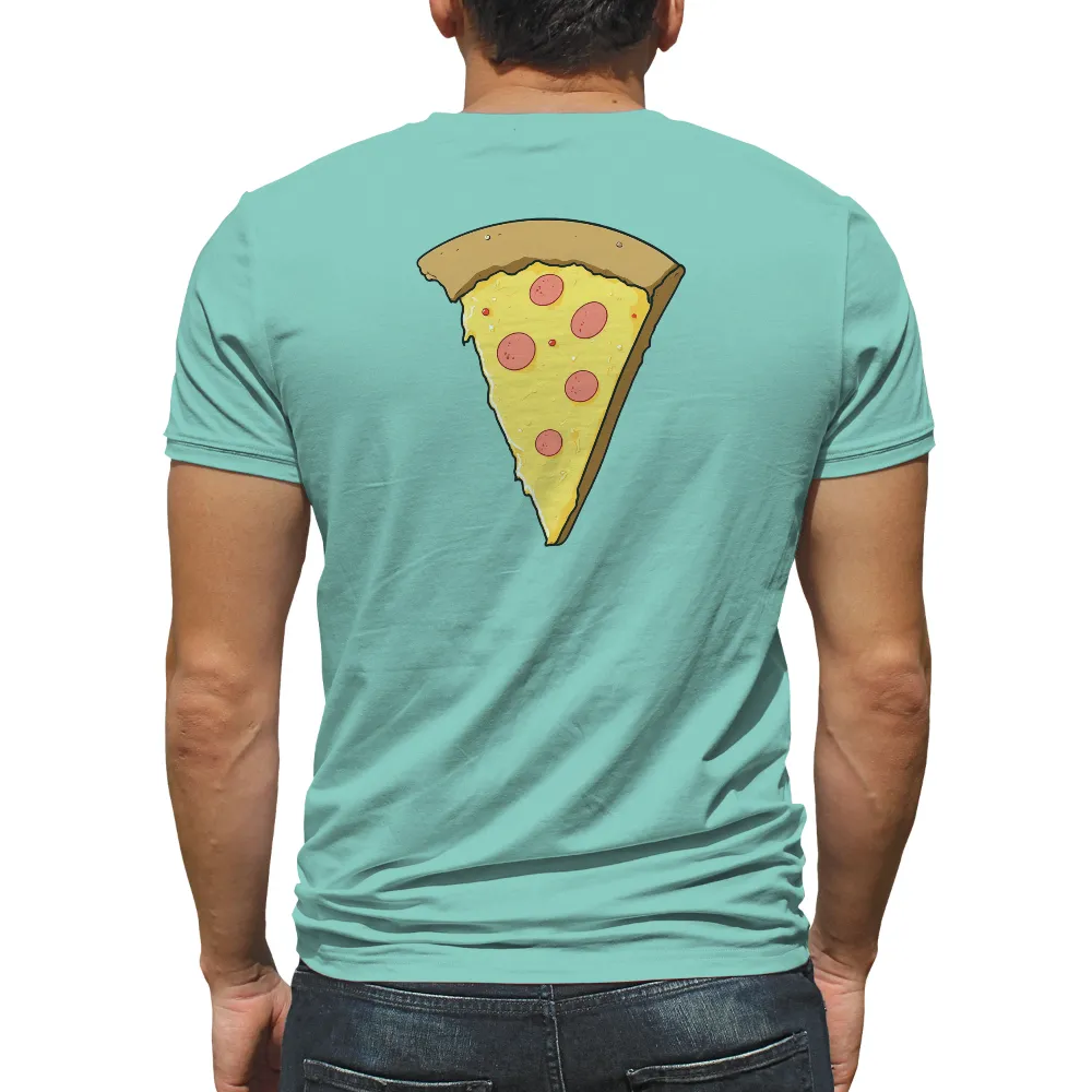 Customized Tee Shirts: A Slice of Pizza Art|simple shirt print design