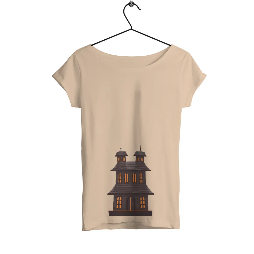 T-Shirt Printing: Haunted Mansion Mystery - Halloween Art Design|ganpati t shirt pattern design 2022