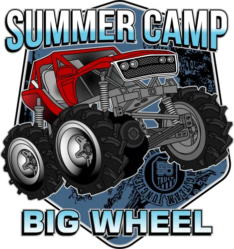 Custom Tee Shirts: Summer Camp Adventure with Monster Truck