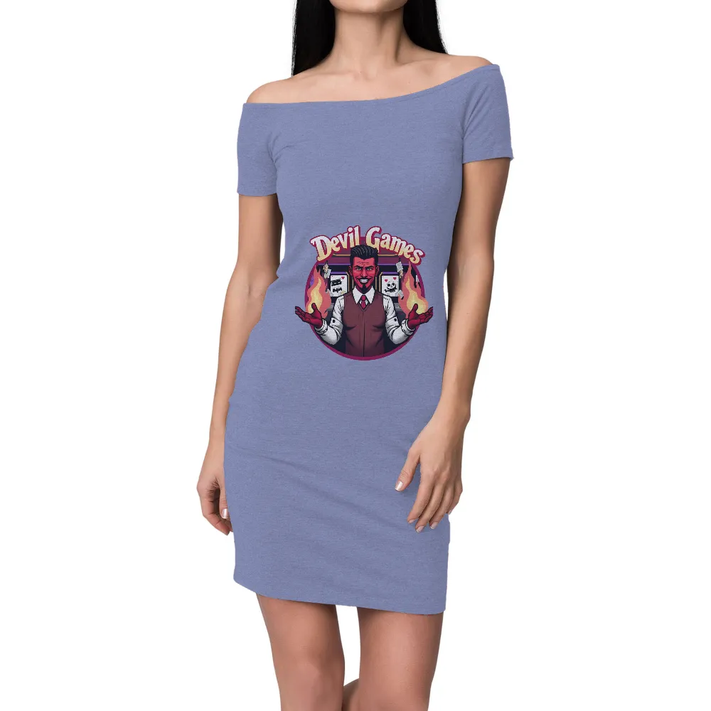 Devil Games T-Shirts Design | Humorous Gambling Tees| slot machines