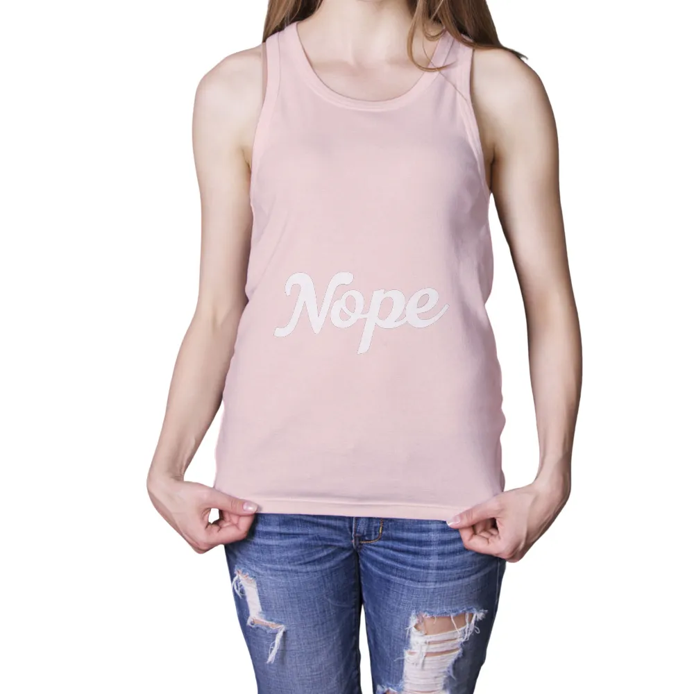 TShirt Printing: 'Nope' - A Statement of Self-Care and Boundaries|t shirt roblox black and white