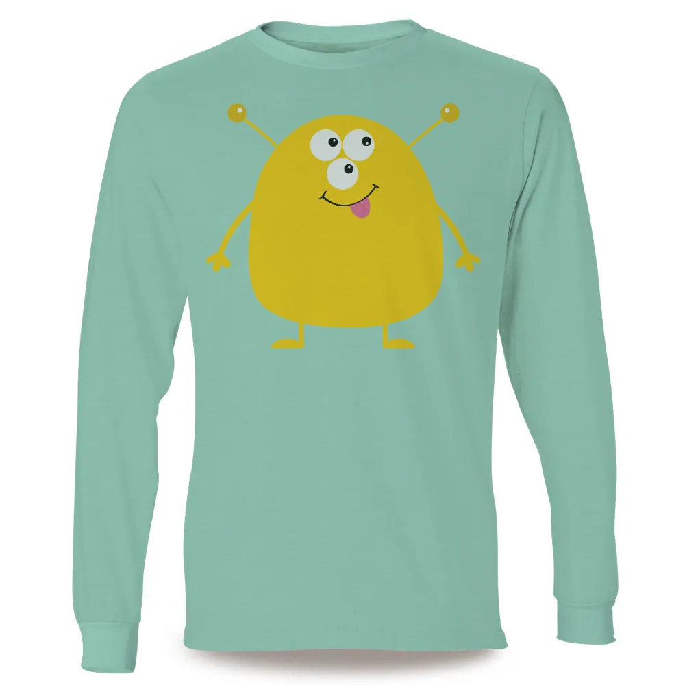 Zappy the Yellow Monster T-Shirts Design: Playful and Joyful|simple easter shirts