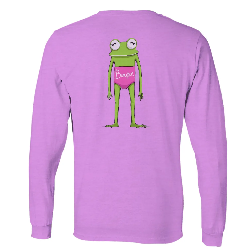 Graphic Tees: Quirky Frog in Pink Swimsuit - Express Your Unique Style|roblox t shirt aesthetic frog