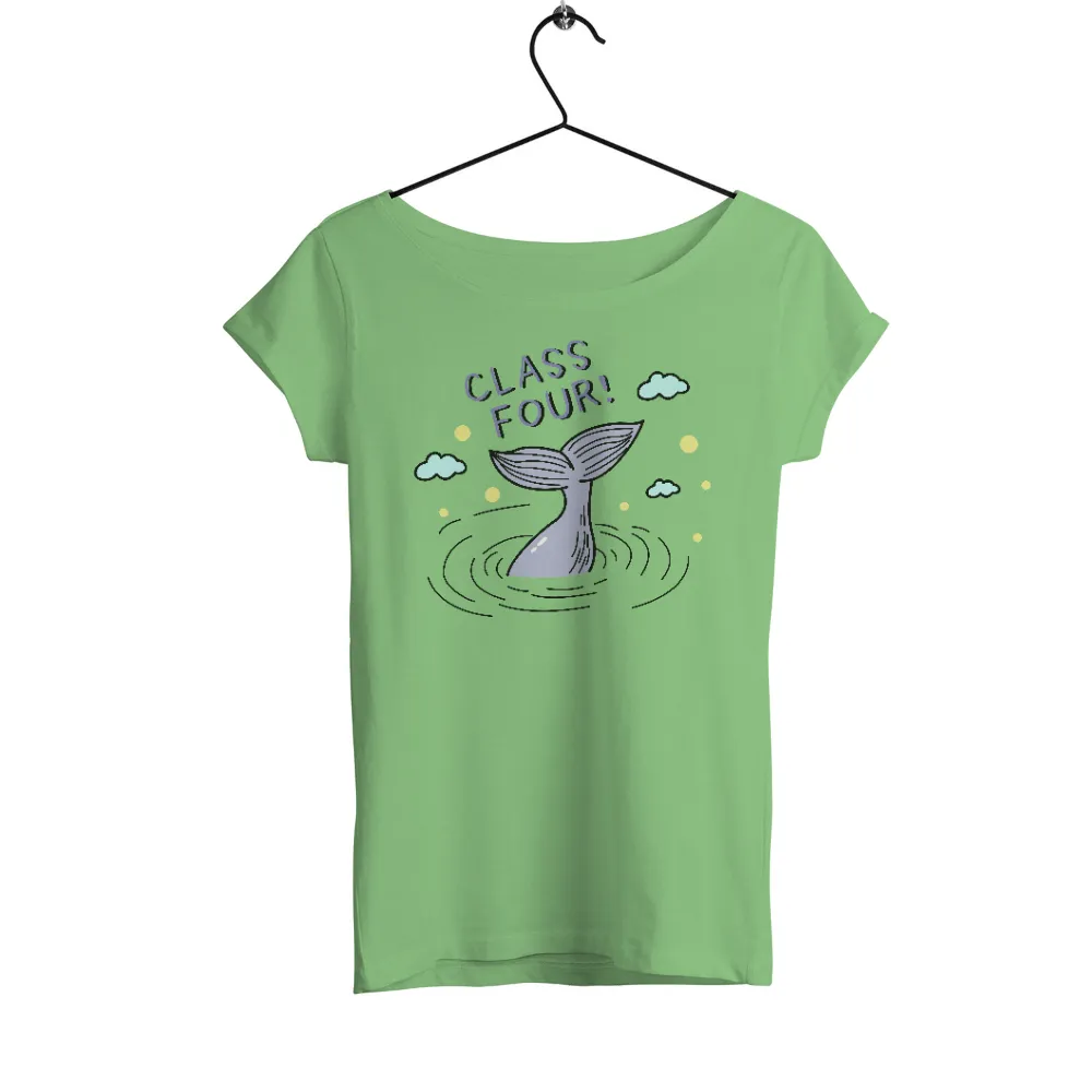 TShirt Design: Whimsical Whale Tail - CLASS FOUR!|t shirt painting on nature