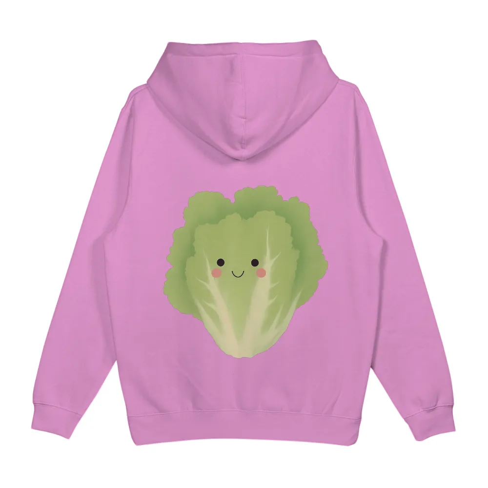 TShirt Printing: Spread Joy with Our Quirky Lettuce Character|blue shirt cartoon character