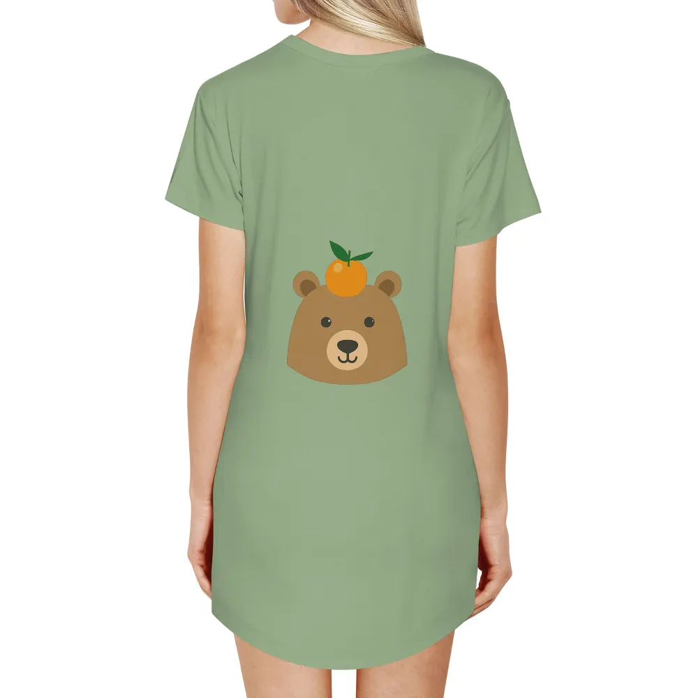 Graphic Tees: Bear and Orange Friendship|bleaching an orange shirt