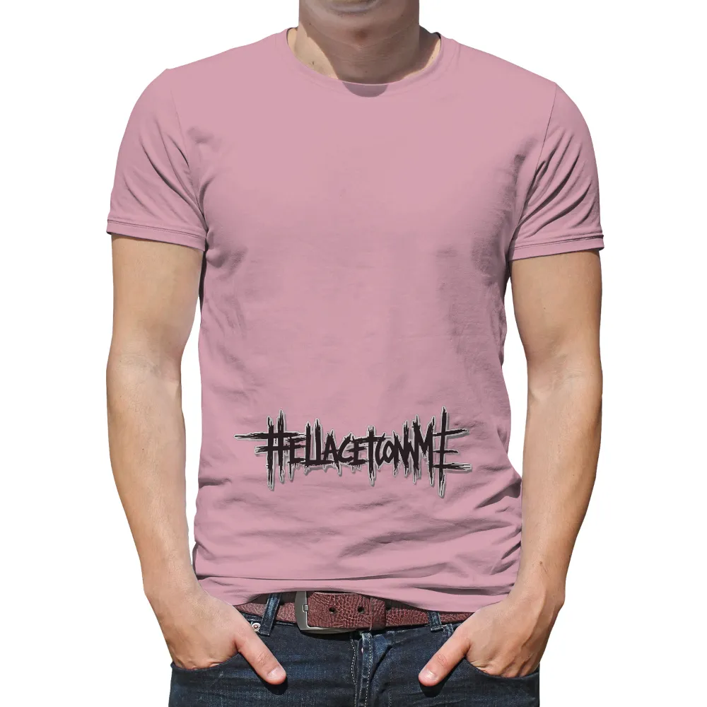 T-Shirts Pattern: #AllAgeToMe - Bold Graffiti Style|Graffiti-style text design