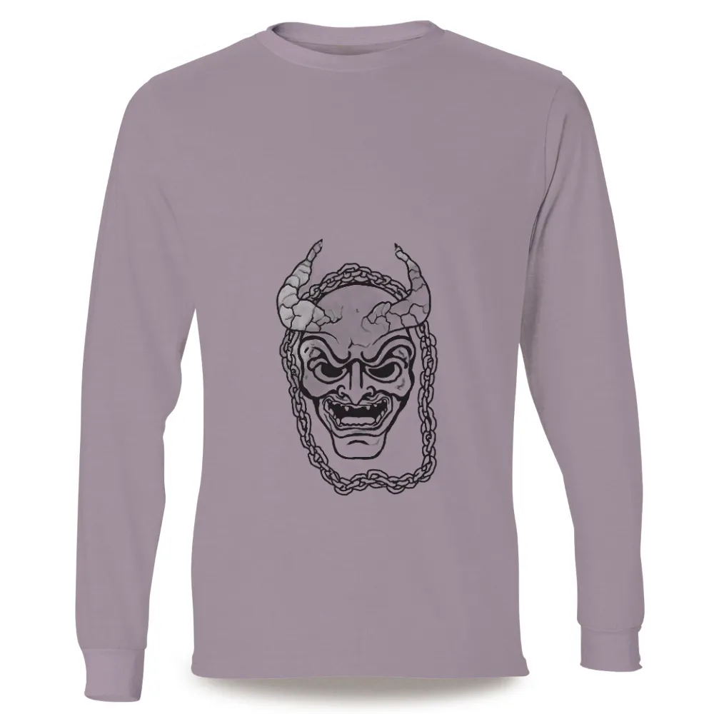 Custom Tee Shirts: Oni Mask - Artistic Designs|ancient astronaut theorist t shirt