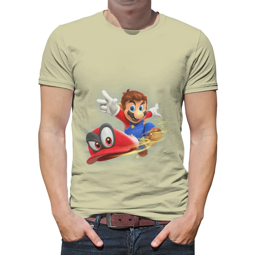 Tee Shirts Printed: Mario and Cappy Adventure|adventure time star wars shirt