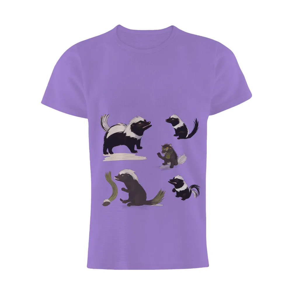 Graphic Tees: Skunk Family Adventure - Artistic Designs|matching lego family shirts