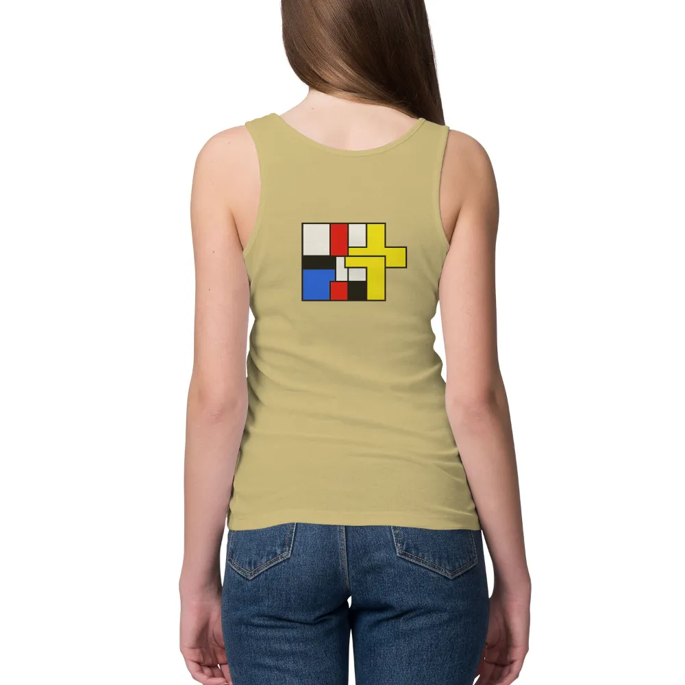 Geometric Minimalist Art Inspired by Piet Mondrian|90s abstract shirt