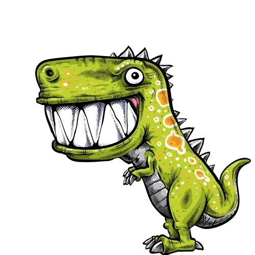 Shirts Graphic Tees: Cheerful Rex - The Adventurous Dinosaur