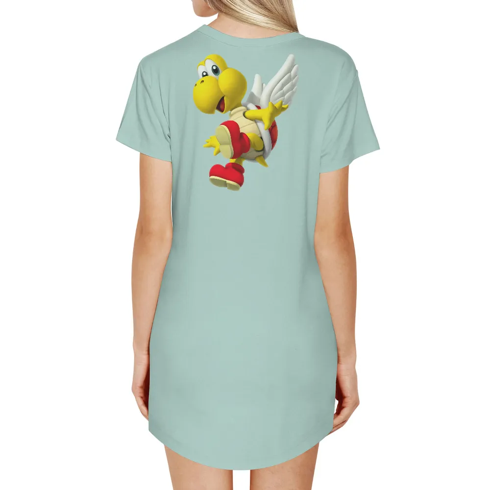 T-Shirt Printing: Fly High with Koopa Troopa - Gaming Fun|super mario maker 2 t shirt