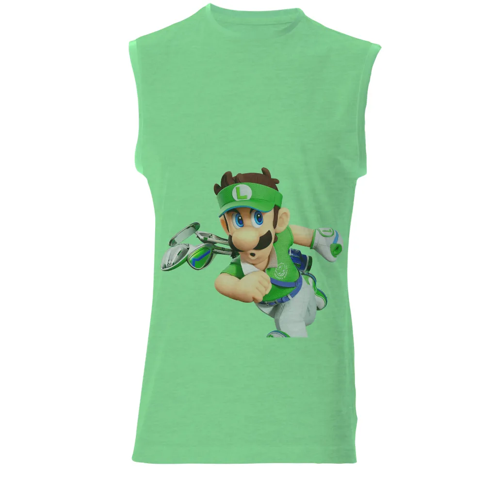 TShirt Design: Luigi's Golf Adventure|fun summer button down shirts