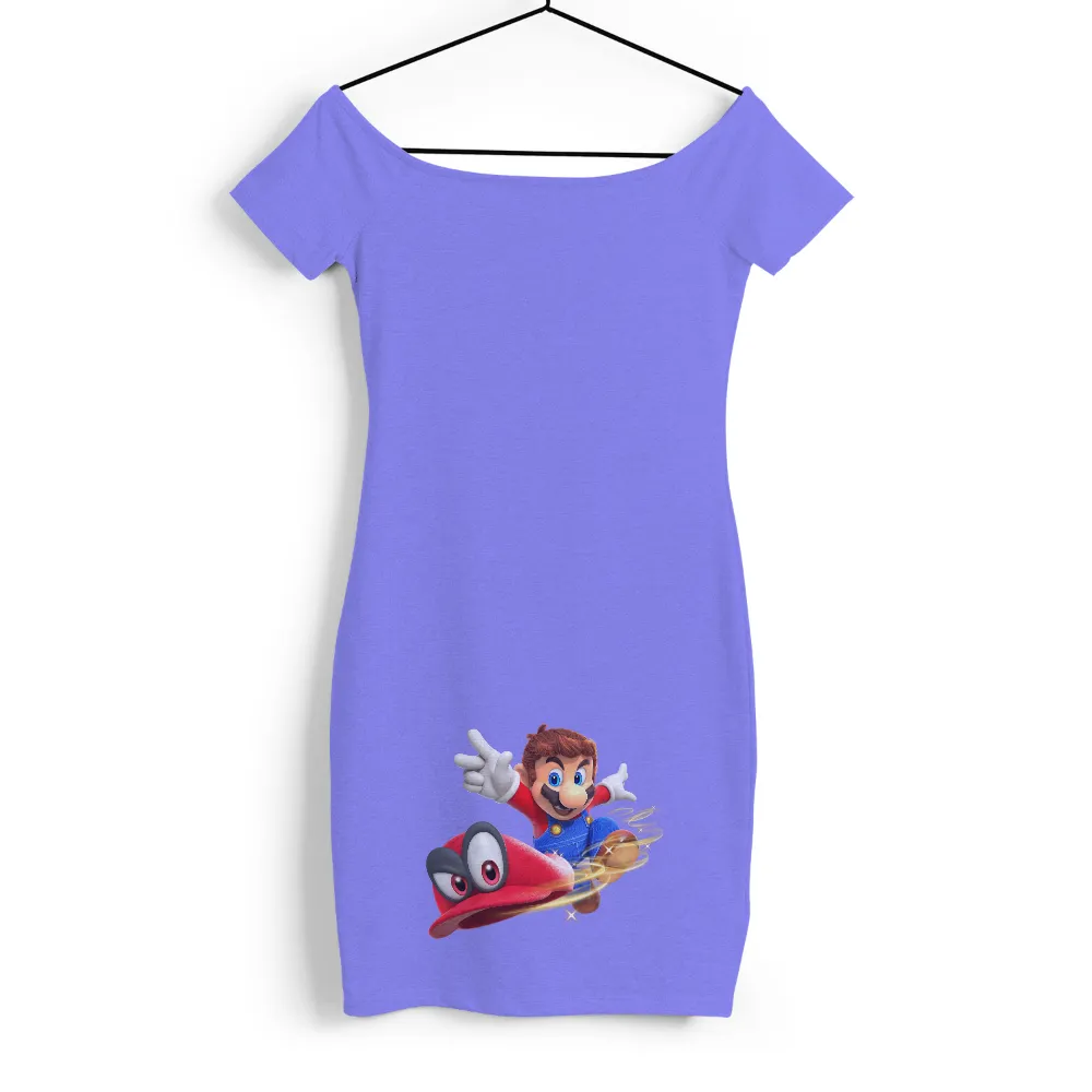 TShirt Printing: Mario's Adventure with Cappy - Gaming T-Shirt|yankees blue shirt guy