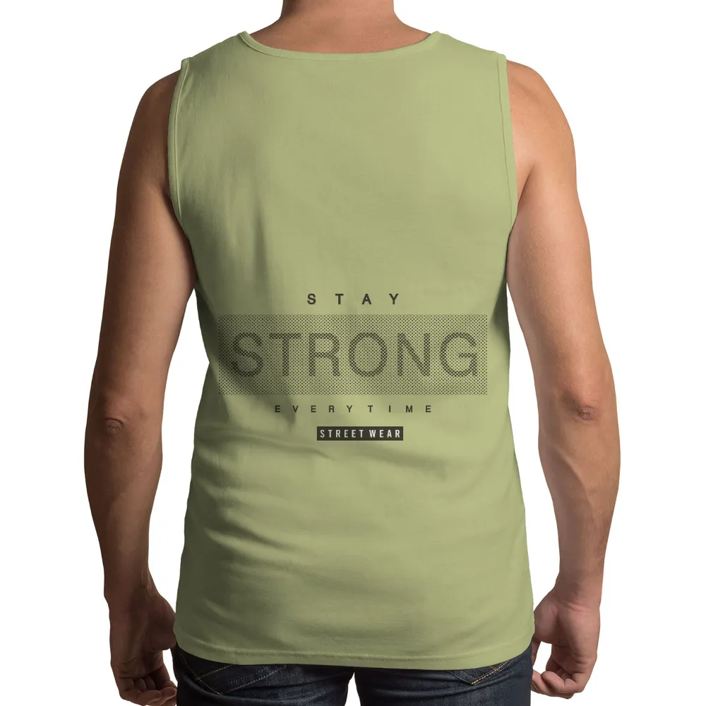 Graphic Tees: Stay Strong Everytime - Streetwear Motivation|dnmx black t shirt