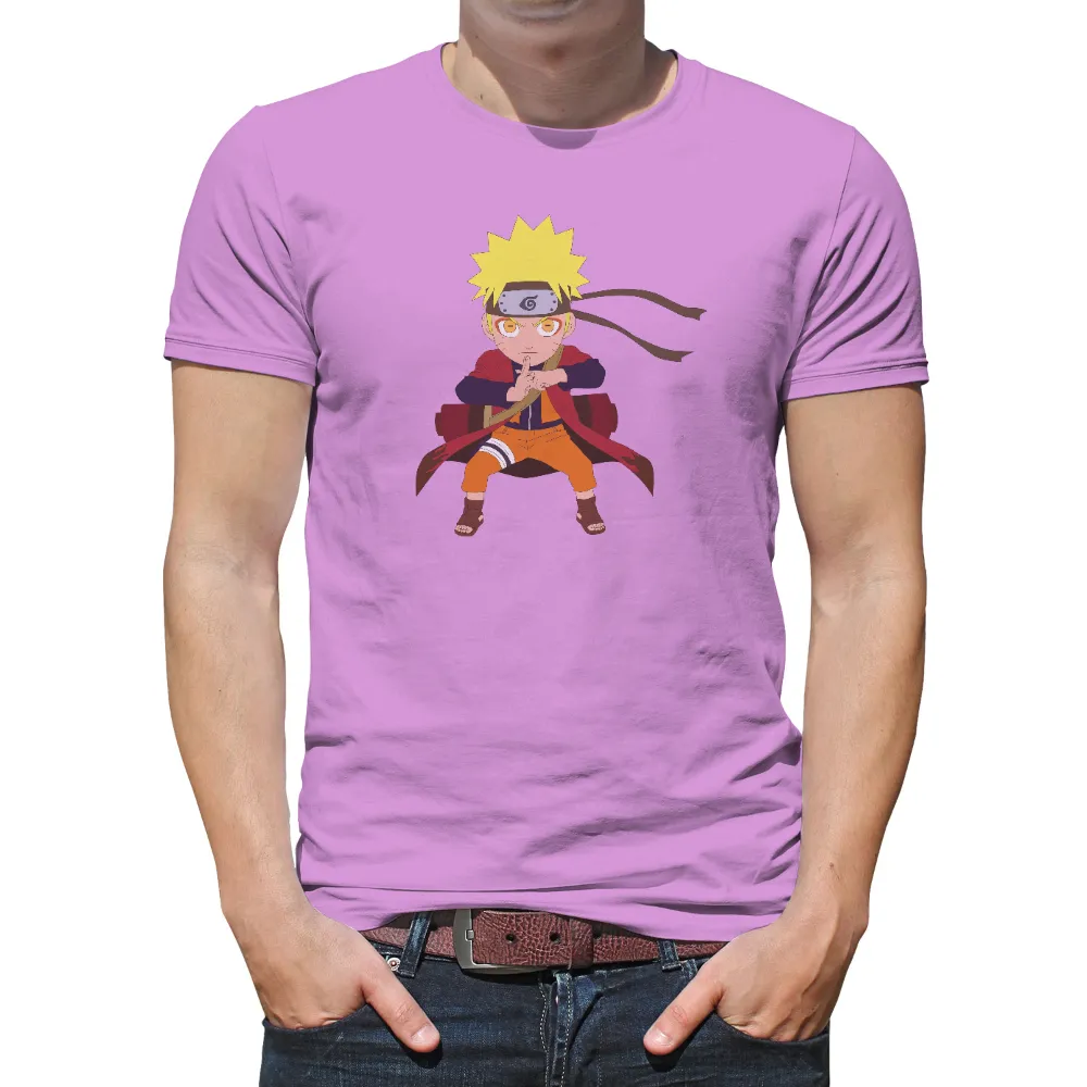 Naruto TShirt Printing - Anime Ninja with Determination|ninja pants naruto