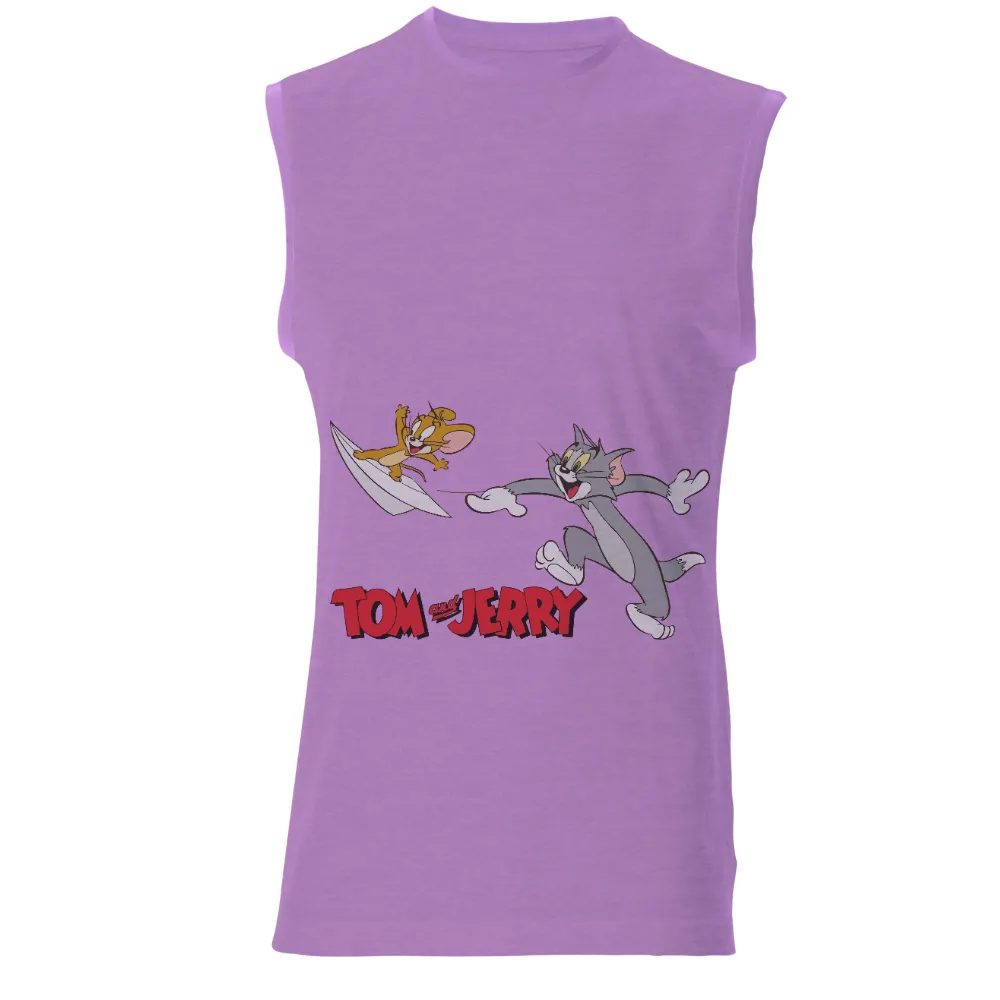 Custom T-Shirt Printing: Tom and Jerry Classic Chase Scene|mr cartoon modelo shirt