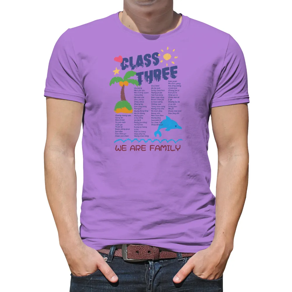 Custom Tee Shirts: Class Three - We Are Family|endless summer tunic