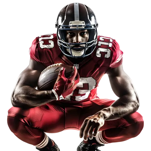 Tee Shirts Printed with Dynamic Football Player, Atlanta Falcons Spirit, Athletic Design