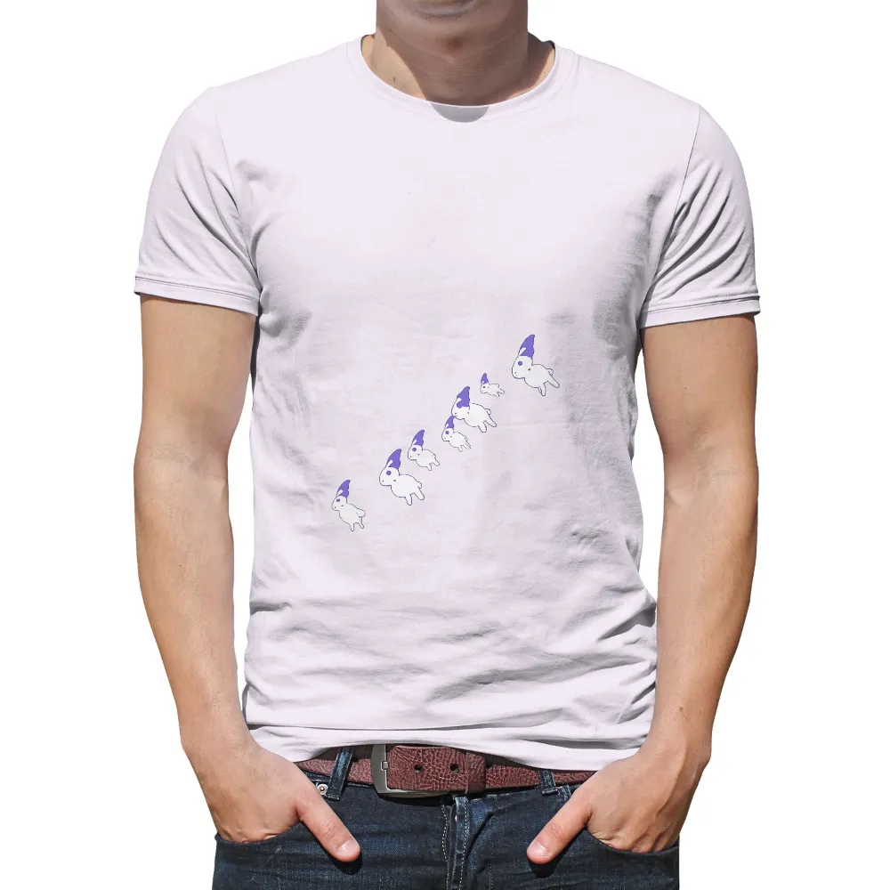 T-Shirt Printing: Dream Bunnies Soaring in the Night Sky|grab t shirt design