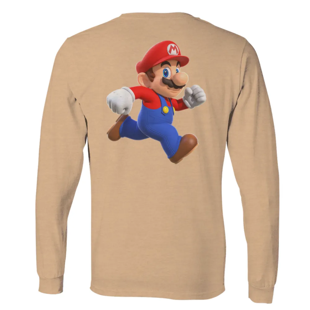 Tee Shirt Printing: Mario's Adventure - Gaming T-Shirt|fantasy football goat shirt