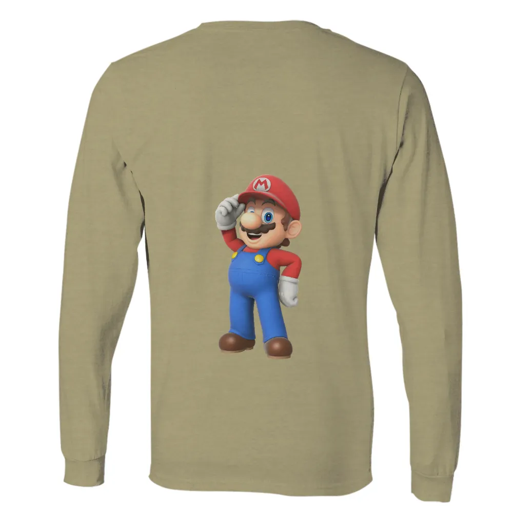 T-Shirt Printing: Mario Adventure - Gaming Pop Culture|summer retro surf marine life printed casual tee