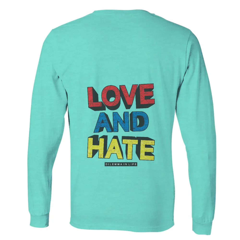 T-Shirts Design: Love and Hate - Dilemma in Life|i love yu darvish shirt