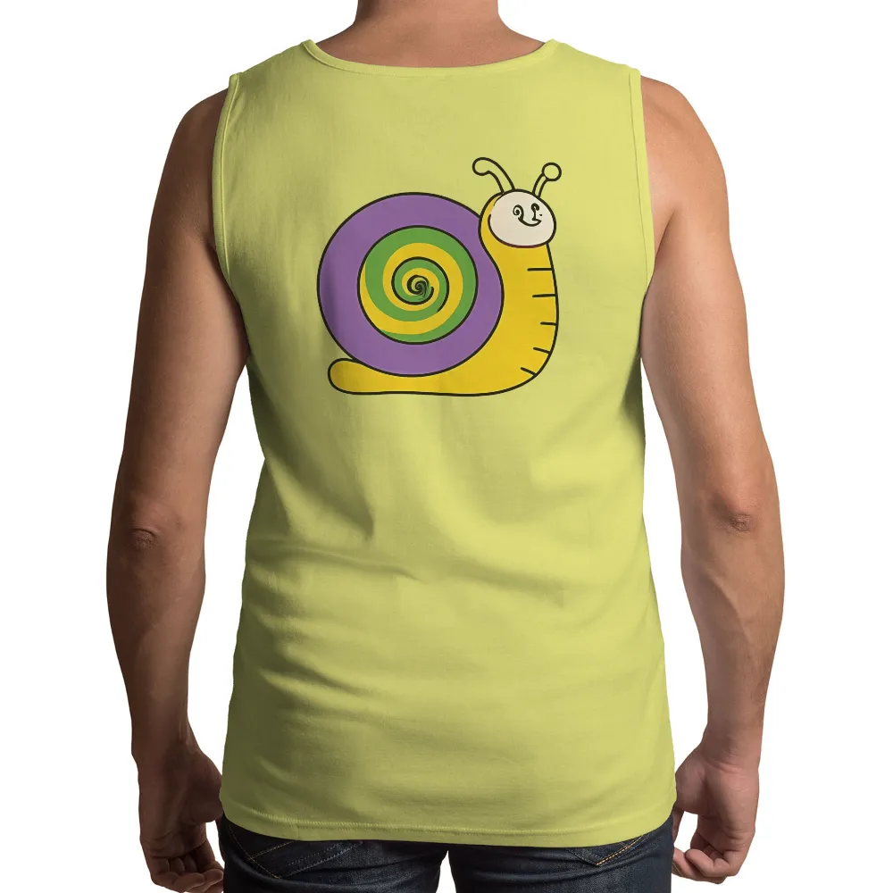 Customized Tee Shirts: Embrace the Journey with Sammy the Snail|men's art cotton colorful printed loose casual shirts