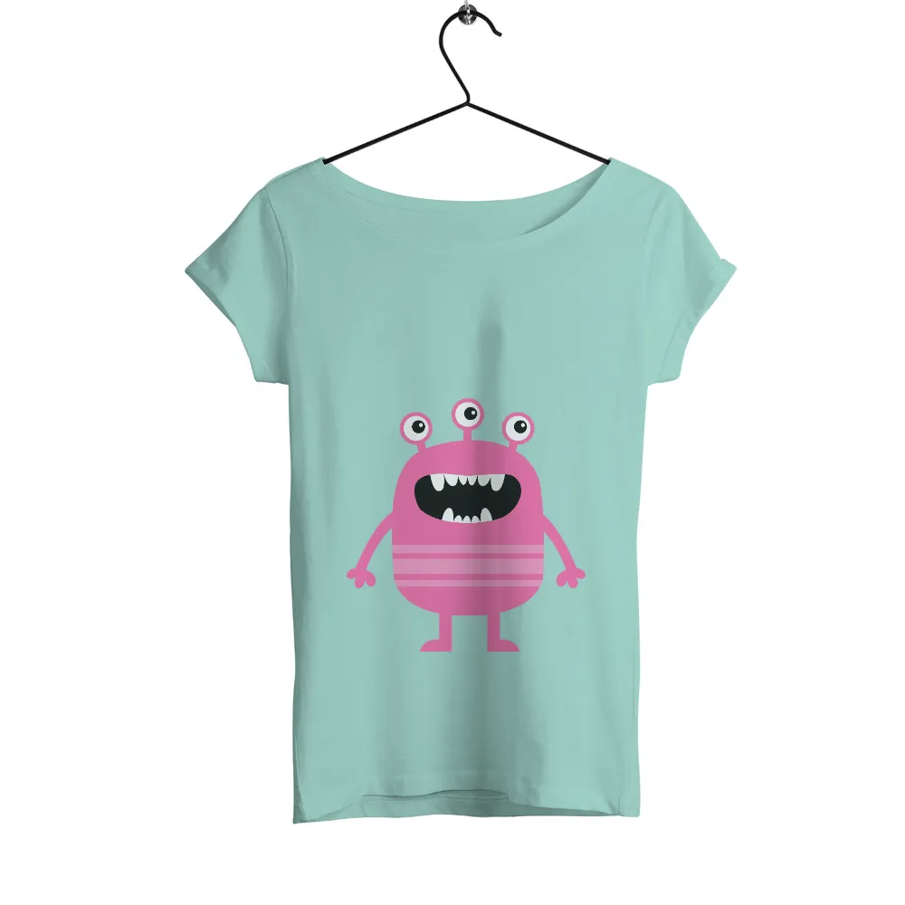 Customized Tee Shirts: Spread Joy with Zappy the Pink Monster|music art love happiness t shirt