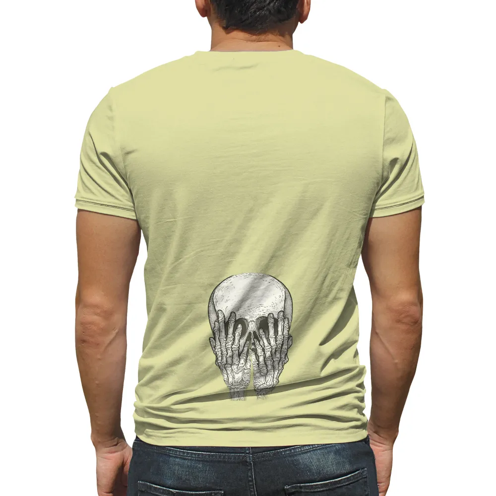 T-Shirts Design: The Veil of Eternity | Skeletal Art| Mortality theme