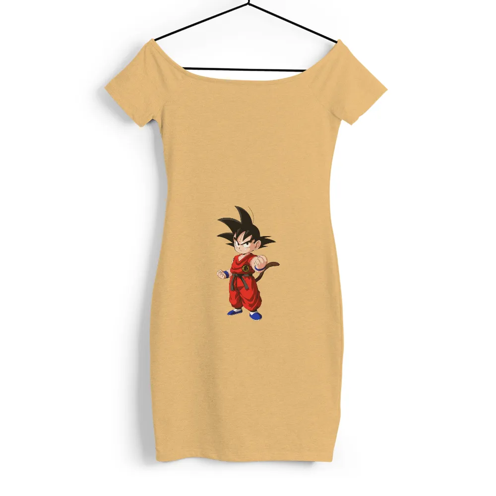 Customized Tee Shirts: Young Goku's Determination - Anime, Youth, Nostalgia|capitalist nostalgia shirt