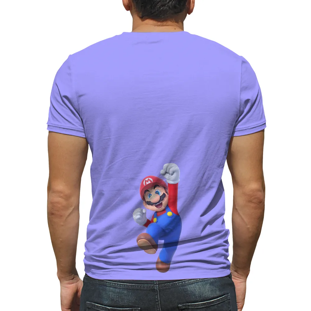 Tee Shirts Printed: Mario's Triumph in Gaming Adventure|super mario t shirts target