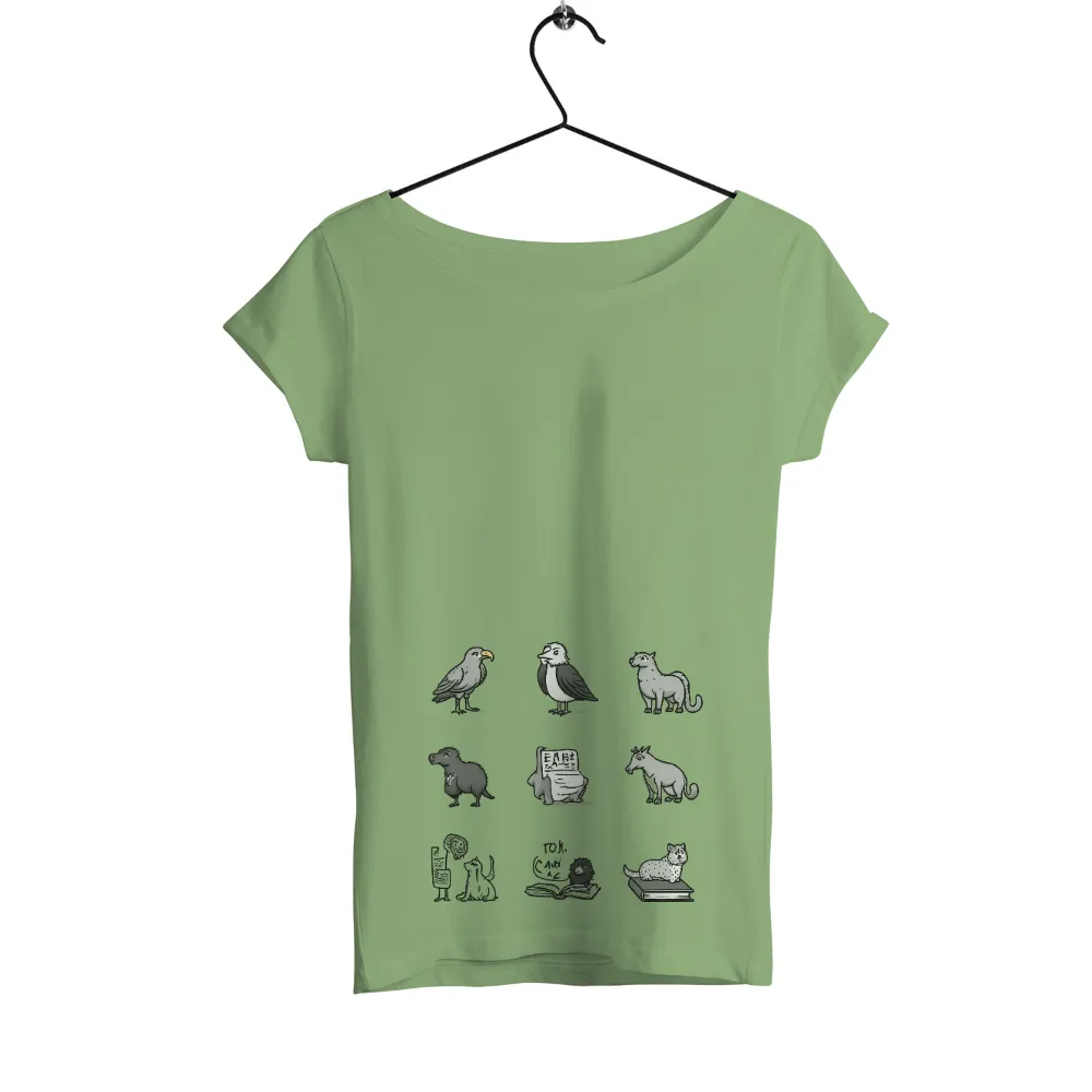 Unique Animal Designs in Unconventional Scenarios|military t shirts humor uk