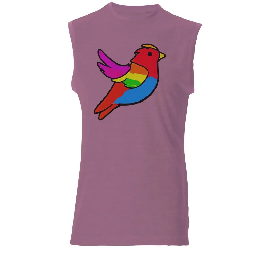 Rainbow Bird: A Symbol of Unity and Diversity | TShirt Printing|rainbow tie dye pride shirt