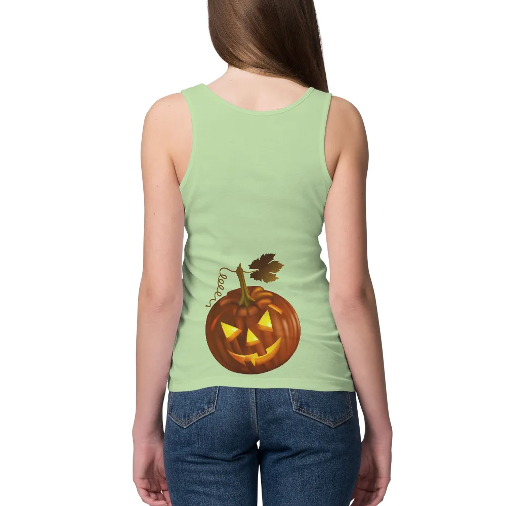 Tee Shirts Printed: Halloween Pumpkin Glow|ghostface button up shirt spirit halloween