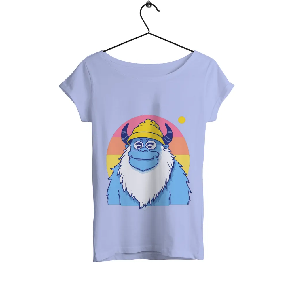 Customized Tee Shirts: Whimsical Yeti in Vintage Colors|bee friendly t shirt