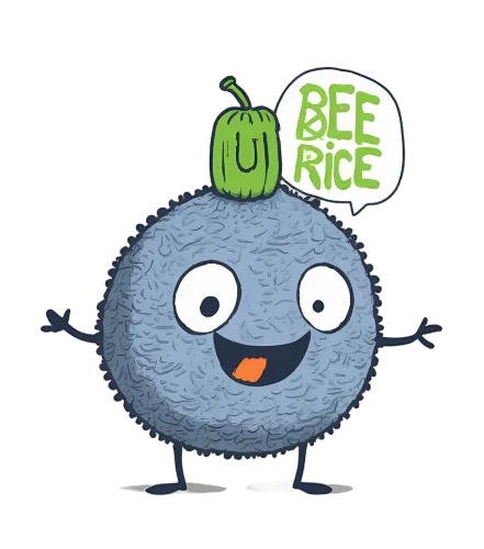 Customized Tee Shirts: Bee Rice - Whimsical and Joyful Character Design