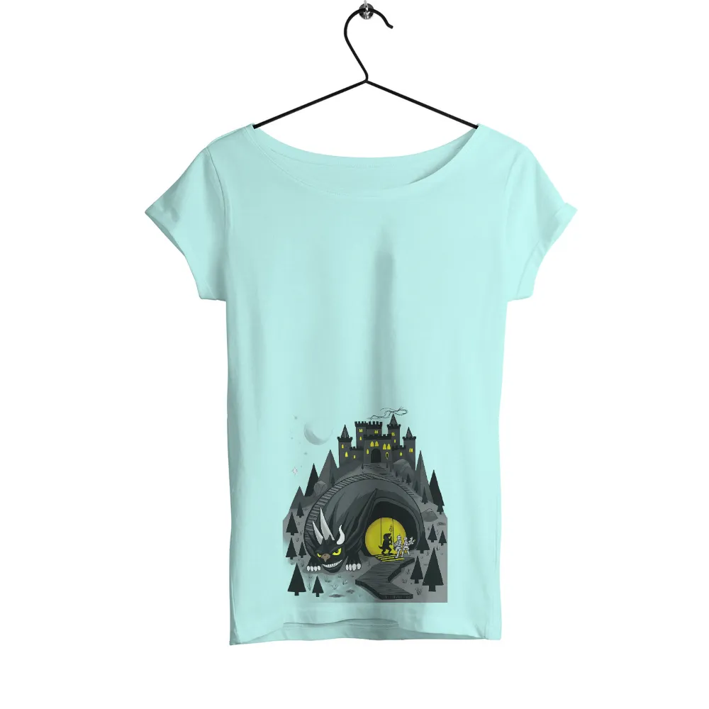 T-Shirts Pattern: Dragon Guardian of the Castle| Knights approaching a dragon