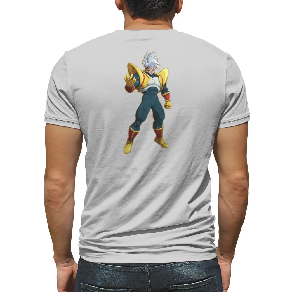 Custom Tee Shirts: Legendary Warrior - Anime Hero|on fire anime shirt