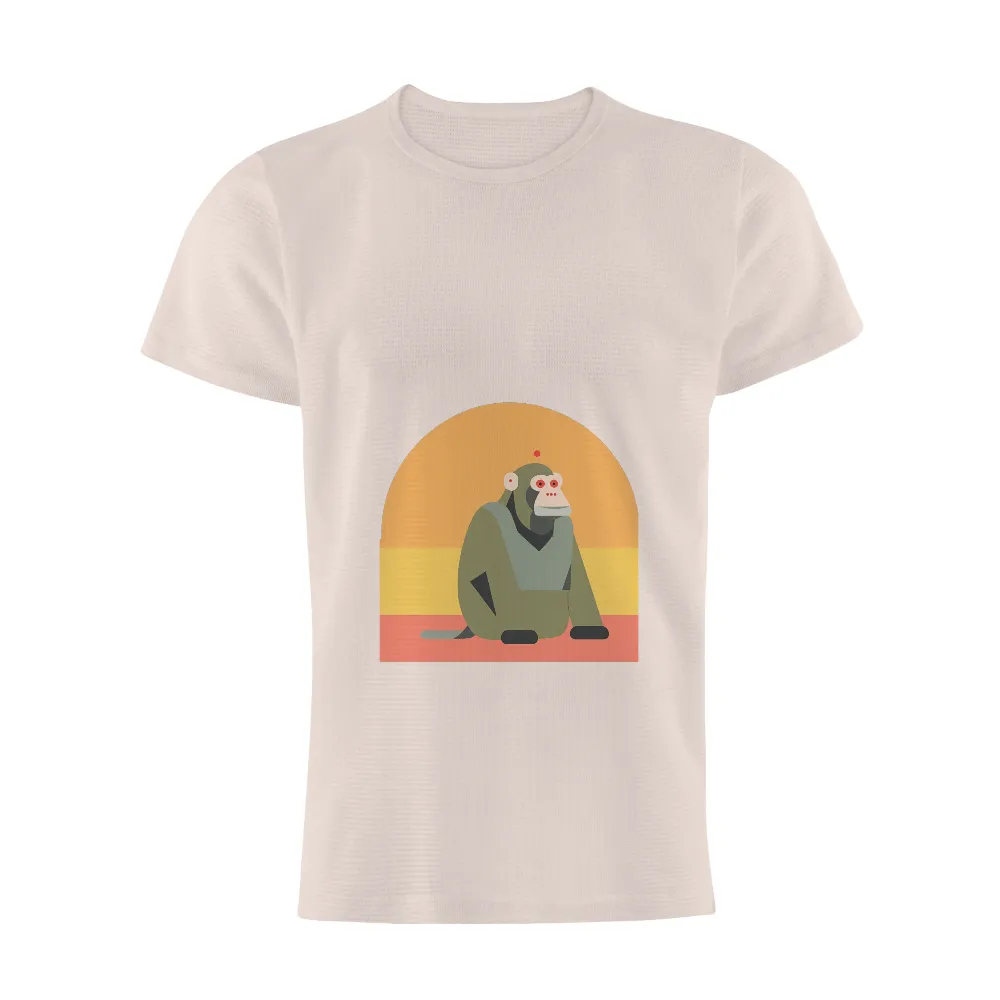 Shirts Graphic Tees: Max the Monkey - Artistic and Expressive Design|harmony day t shirts best and less