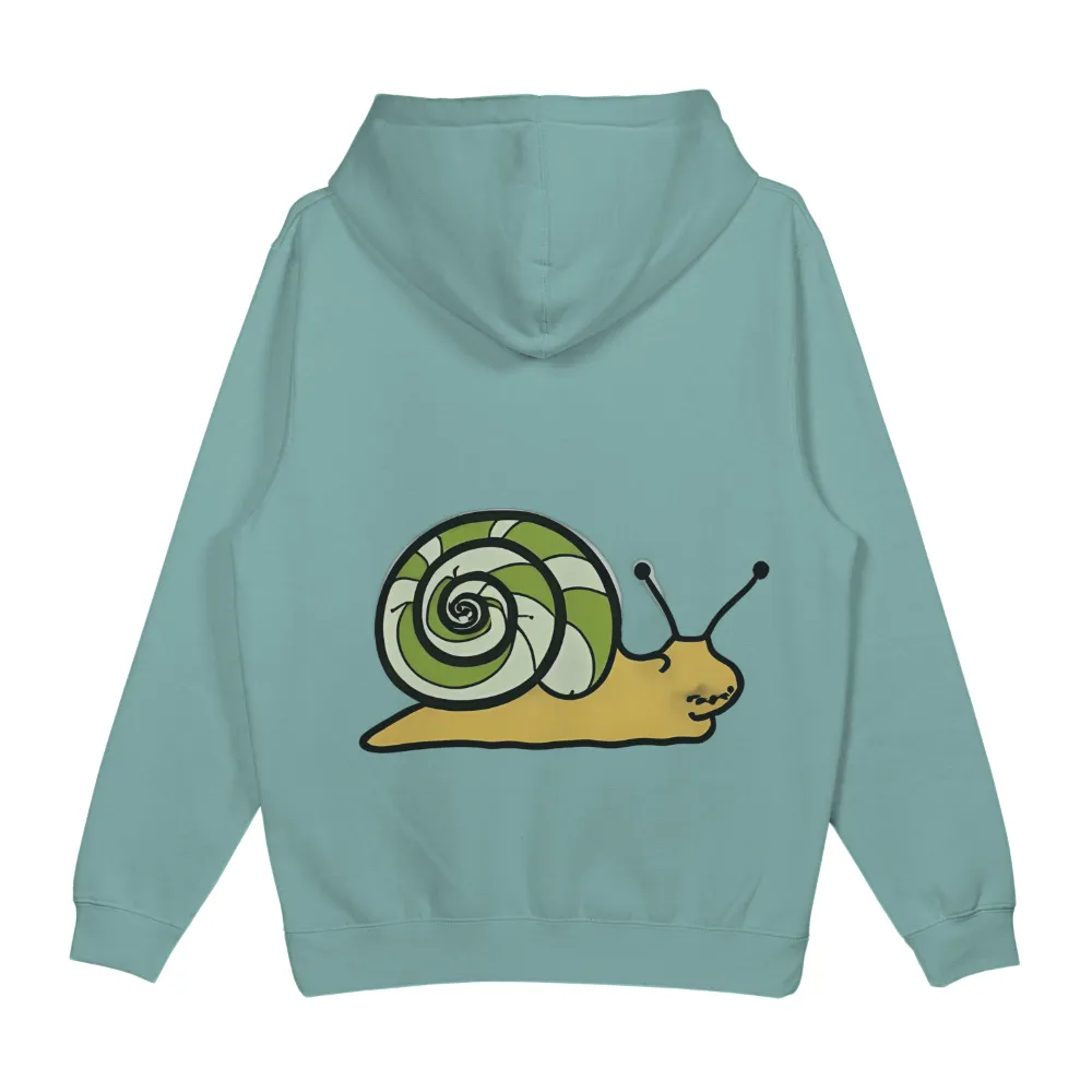 T-Shirt Printing: Swirl the Snail - Artistic Spirals of Growth|neon green comme des garcons shirt