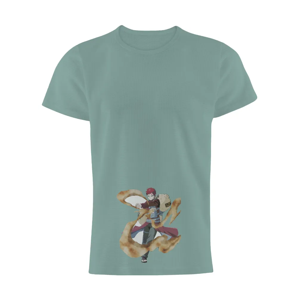 Gaara Sand Arms TShirt Printing - Anime Power and Determination|friends naruto t shirt