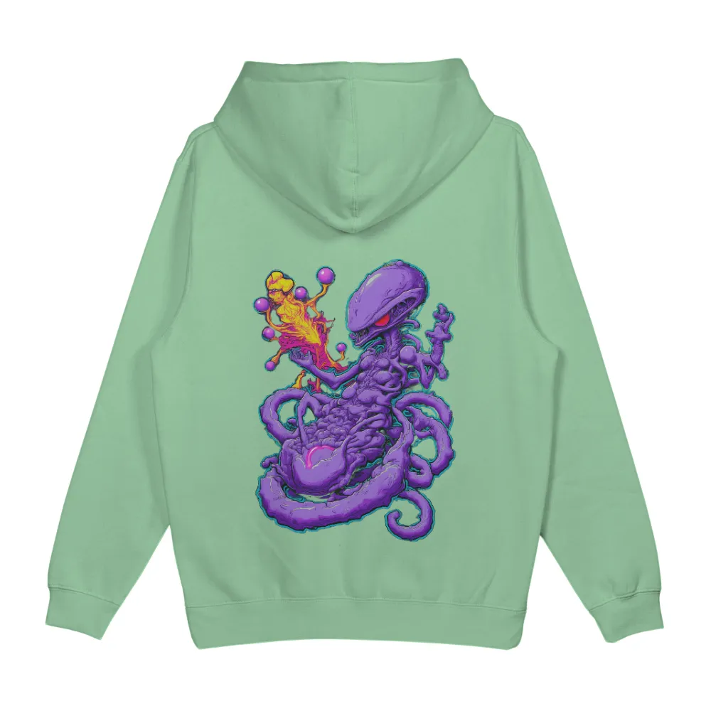 T-Shirts Design: Surreal Fantasy Monster with Tentacles and Glowing Eyes|Monstrous entity with tentacles and glowing eyes