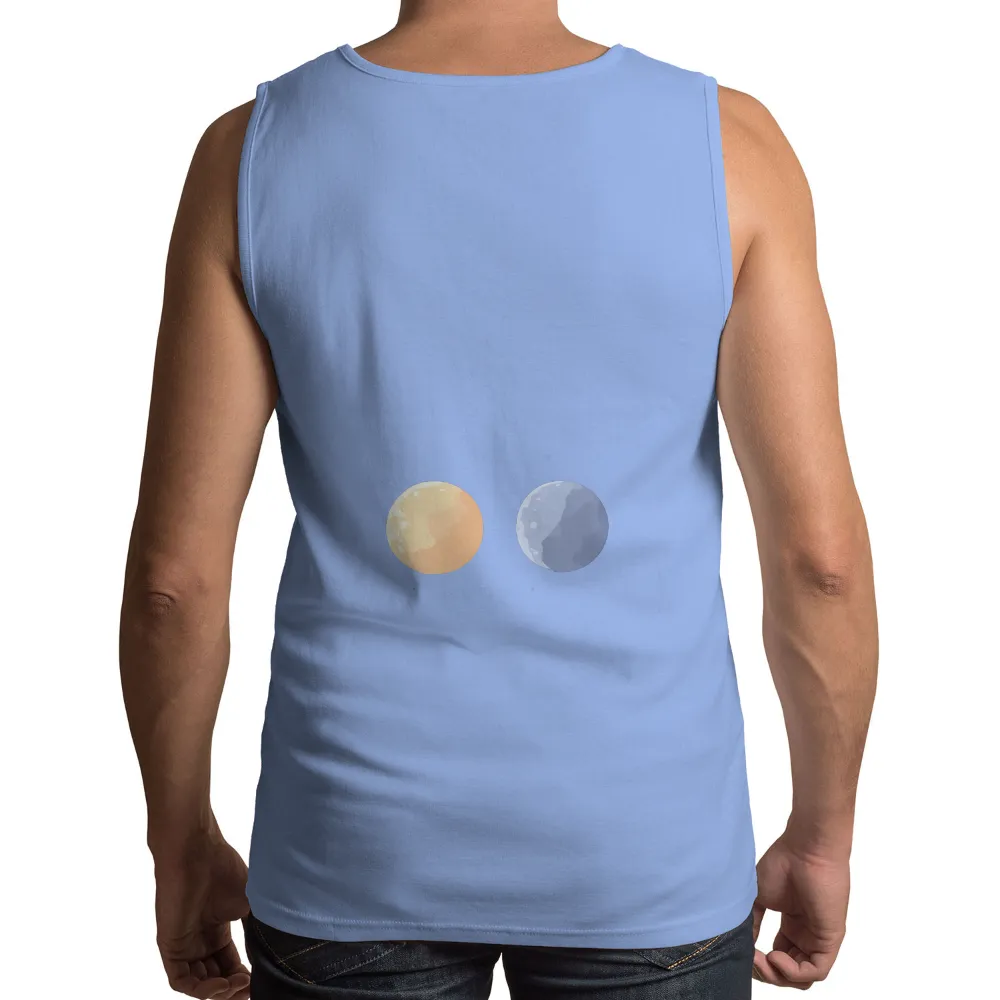 Celestial Balance: Sun & Moon T-Shirts Design| Celestial balance