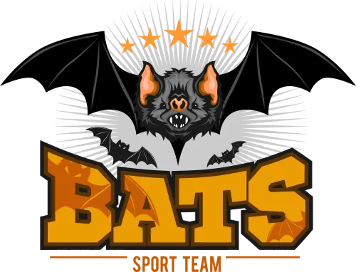 TShirt Design: Midnight Bat Sports Team - Strength and Victory