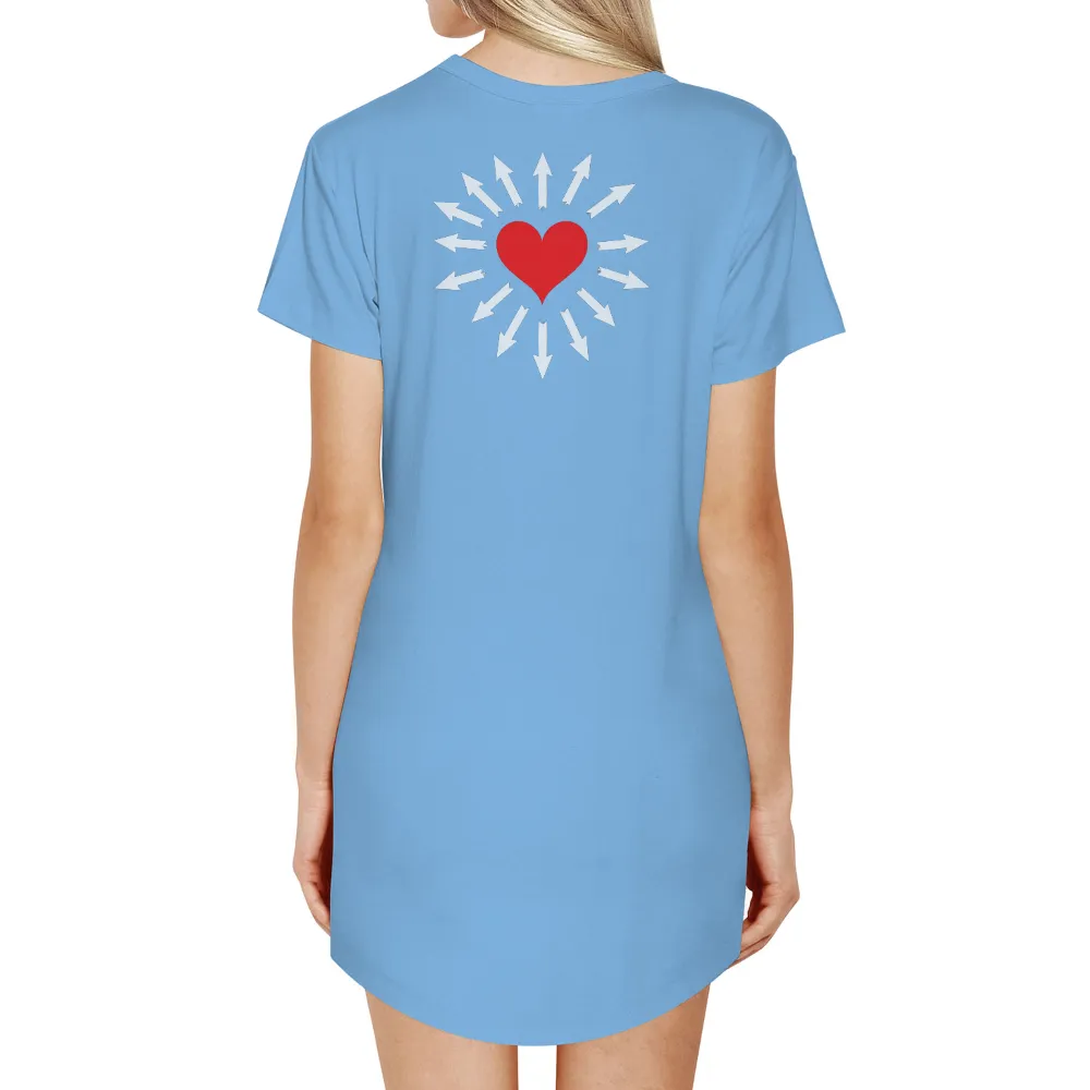 Spread Love with Shirts Graphic Tees: Heart and Arrows Design|i love t shirt roblox