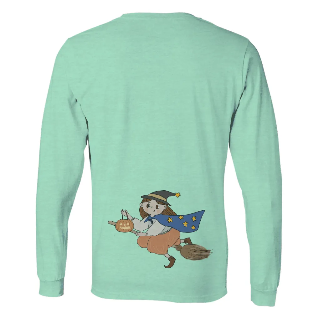 Customized Tee Shirts: Spread Joy with Luna the Witch this Halloween|sunlight magic print shirt