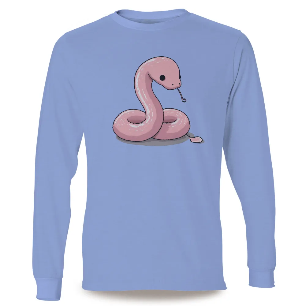 Customized Tee Shirts: Serenity - Pink Snake of Tranquility|zayde wisdom